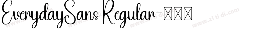 EverydaySans Regular字体转换